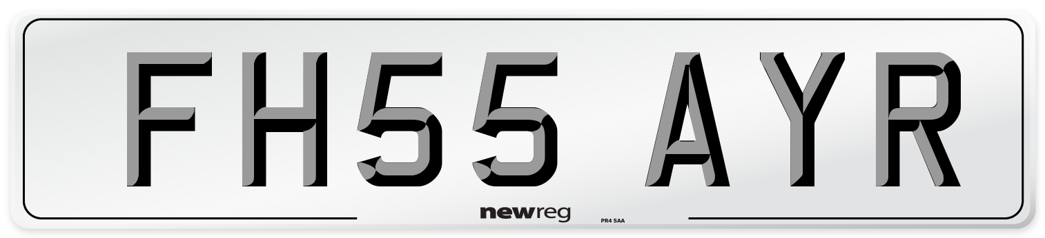 FH55 AYR Number Plate from New Reg
